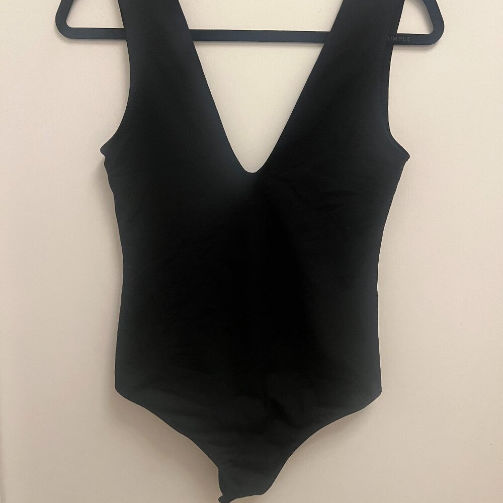 Anthropologie Black Thong Bodysuit